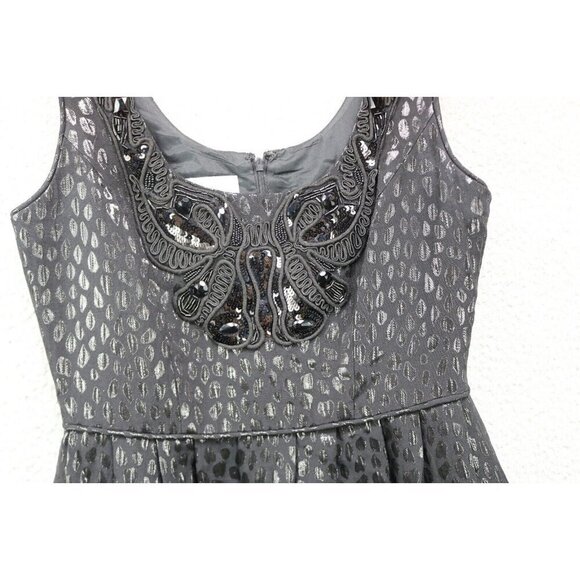 Donna Morgan Beaded Sequins Fit & Flare Dress-Sparkles-6-Pockets-New w/Tags - Picture 7 of 16